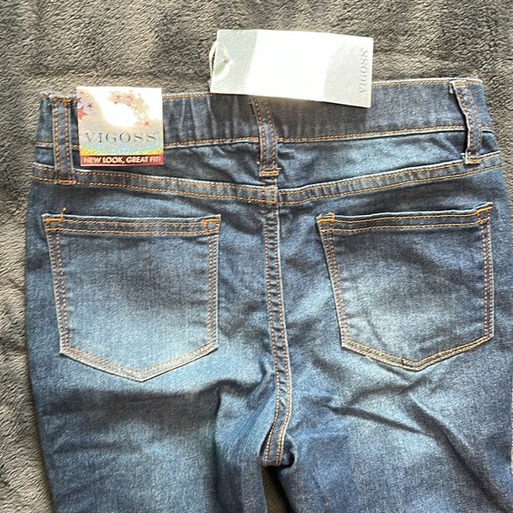 Vigoss High Rise Super Stretch Blue Jeggings New with tag size 10 - Picture 7 of 7